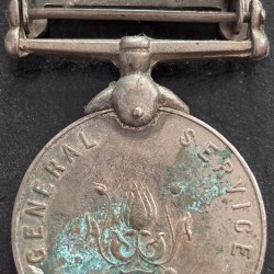 Alternative view of India Naga Hills General Service 1960 Copper Nickel Medal #2