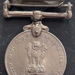 Samanya Seva Medal 1965 Manipur Copper Nickel