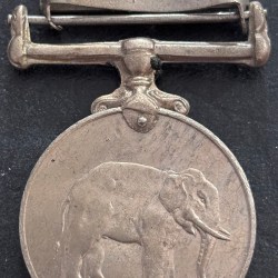 Alternative view of Samanya Seva Medal 1965 Manipur Copper Nickel
