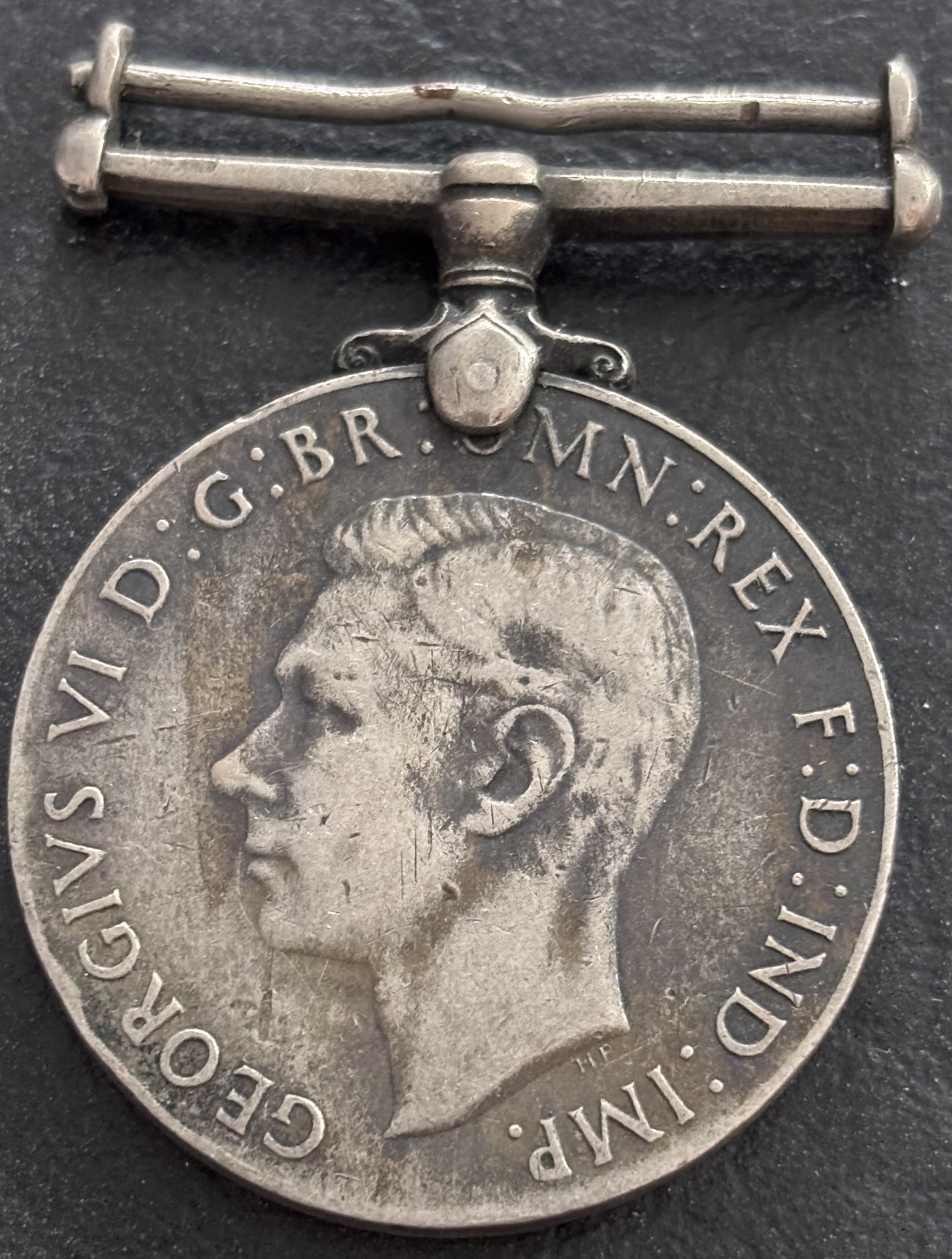 World War II 1939-45 British India Army The Defence Medal Copper Nickel - Image 2