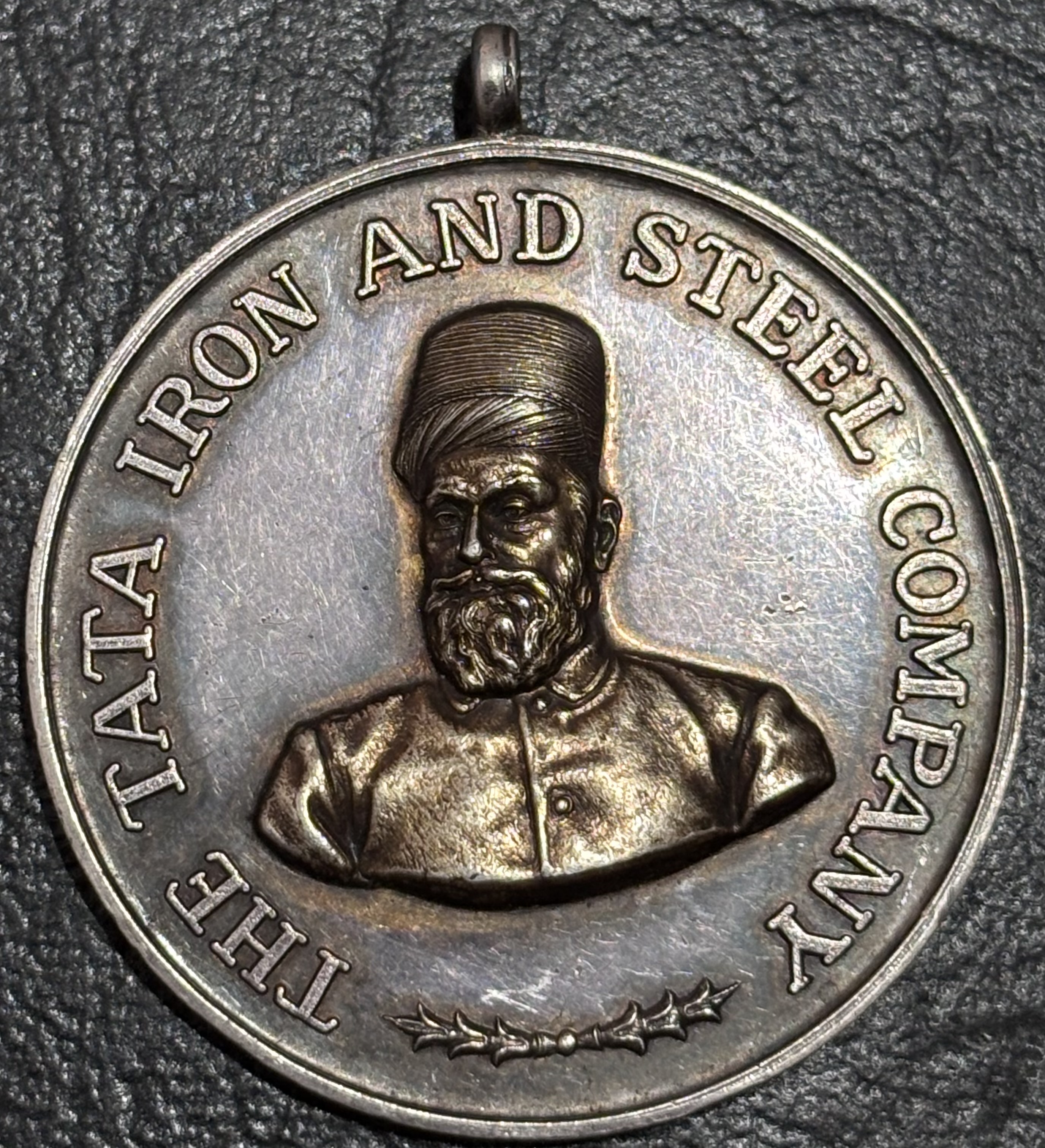 Extremely Rare Silver Medal Tata Iron and Steel Company Long Service Award to B M CHOUDHARY Weight 36 Grams