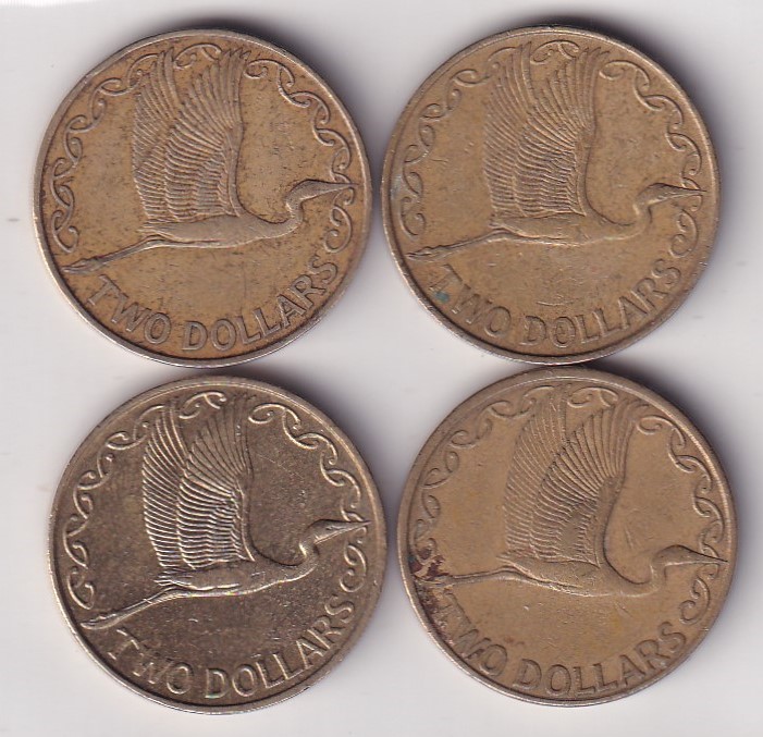New Zealand 2 Dollars - Elizabeth II rare coin Buyer will receive randomly 1 coin #X-40