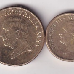Australia Charles III Rare 2 Different Denomination (2 Coin Set) #X-41