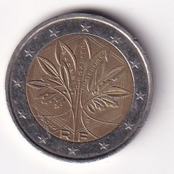 France 2 Euros 2022 (2nd type) Rare Bimetallic Coin#X-46