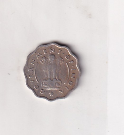 India 1 Anna 1954 Rare Coin #X-68