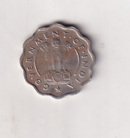 India 1 Anna 1954 Rare Coin #X-69