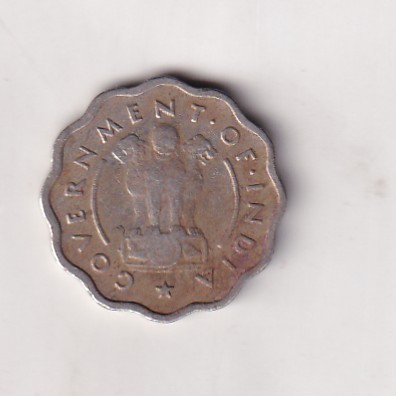 India 1 Anna 1954 Rare Coin #X-70