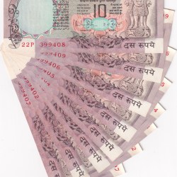 R.n.malhotra Rare Governor 10 Rupees Peacock Issue UNC Note Buyer WILL Received Randomly One Note