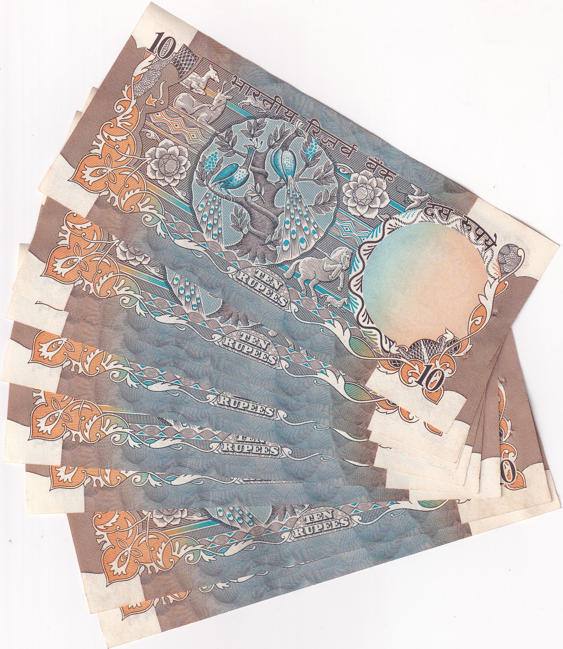 R.n.malhotra Rare Governor 10 Rupees Peacock Issue UNC Note Buyer WILL Received Randomly One Note