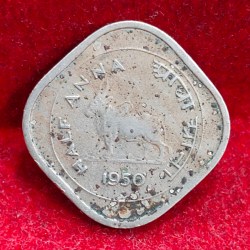 India ½ Anna 1950 Rare Coin #X-51