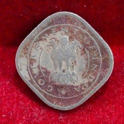 Alternative view of India ½ Anna 1954 Rare Coin #X-49
