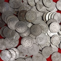 Alternative view of One Rs Commemorative FSS Scare Coins Saint Dynaneshwar International youth Year Family or Cellular Jail 100 Pcs Given Mix Variety
