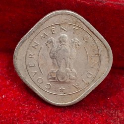 Alternative view of India ½ Anna 1954 Rare Coin #X-57
