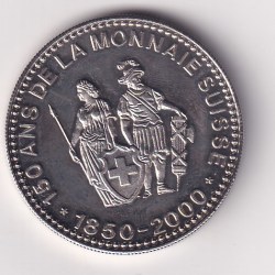 Alternative view of Switzerland Medal - Commemoration of banknotes 1000 francs Rare UNC #C-2