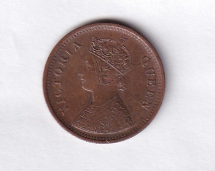 British-India 1/2 Pice (1862) Rare A.U High Grade Coin #E-5