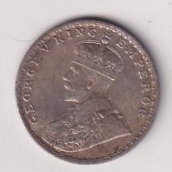 Alternative view of India - British One Rupee 1916 - George V Rare Silver ( CUD ERROR ) Coin #C-13