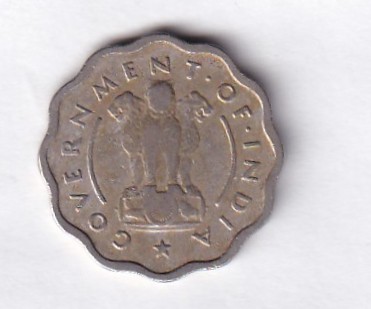 India 1 Anna 1954 Rare Coin #E-9