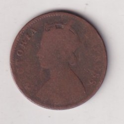 Alternative view of Indian Local and Princely states › Bikanir, ¼ Anna 1895 - Victoria Rare Coin #E-17