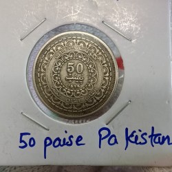 50 Paise Rare Coin Copper Nickel 1976 Year State Bank of Pakistan
