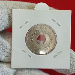 Queen Elizabeth The Second One Penny FIJI Year 1965