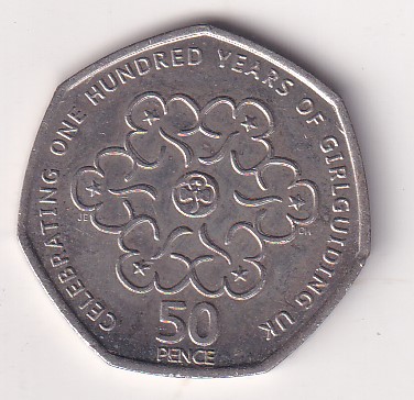 United Kingdom 50 Pence 2010 - Elizabeth II ; Girlguiding Rare Coin #E-83