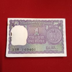 One Rs Big Coin 1980 Year Finance Minister RN Malhotra Gem Unc Condition Full Bundle 169401
