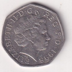 Alternative view of United Kingdom 50 Pence 2016 - Elizabeth II ; European Union Rare Coin #E-86