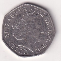 Alternative view of Jersey 50 Pence 2006 - Elizabeth II Rare Coin #E-90