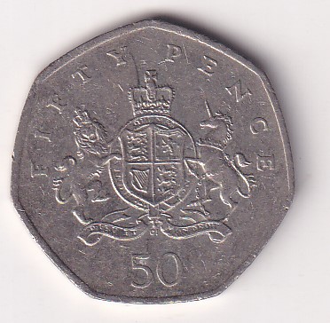 United Kingdom 50 Pence 2013 - Elizabeth II ; Christopher Ironside Rare Coin #E-98