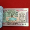Ten Rs Rare Peacock Full Bundle Governor RN Malhotra UNC Condition Republic of India 854001 - Image 5