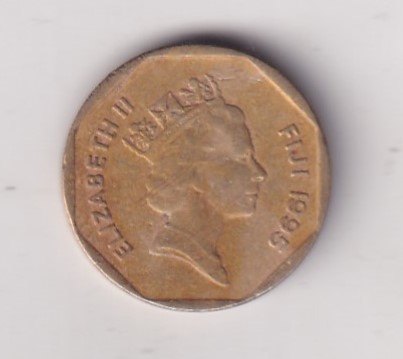 Fiji 1 Dollar 1995 - Elizabeth II Rare Coin #E-110