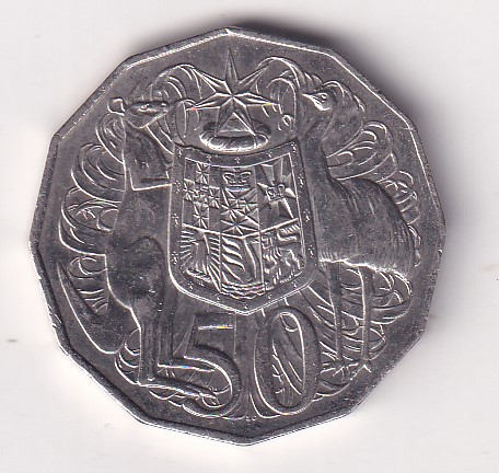Australia 50 Cents 2016 - Elizabeth II - 50th Anniversary of Decimal Currency Rare Coin #E-115