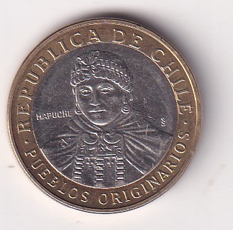 Chile 100 Pesos 2023 Rare Bimetallic Coin #E-118