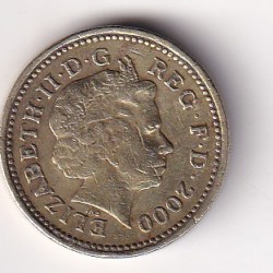United Kingdom 1 Pound -2000 (Elizabeth II; Welsh Dragon) Rare Commemorative Coin #E-127