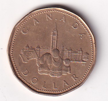 Canada 1 Dollar 1992 (Elizabeth II; Canada 125/Parliament) Rare Commemorative Coin#E- 132