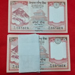 NEPAL 5 RUPEE VOIN GEM UNC CONDITION EACH NOTE PRICE 130