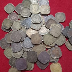 Alternative view of George VI 1/2 Half Anna Mix Years Mix Mints 50 Pcs Given British of India