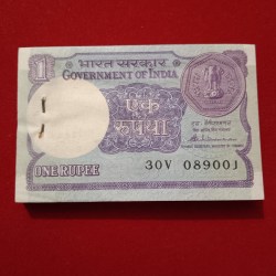 One Rs Old Rare Small Coin Ultra Gem Unc Bundle Finance Minister S Venkatraman 1985 Year 089001