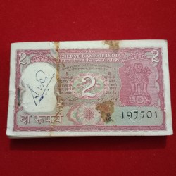 Two Rs Rare Tiger Full Bundle Governor IG Patel Holy Number 786 Republic of India 197701