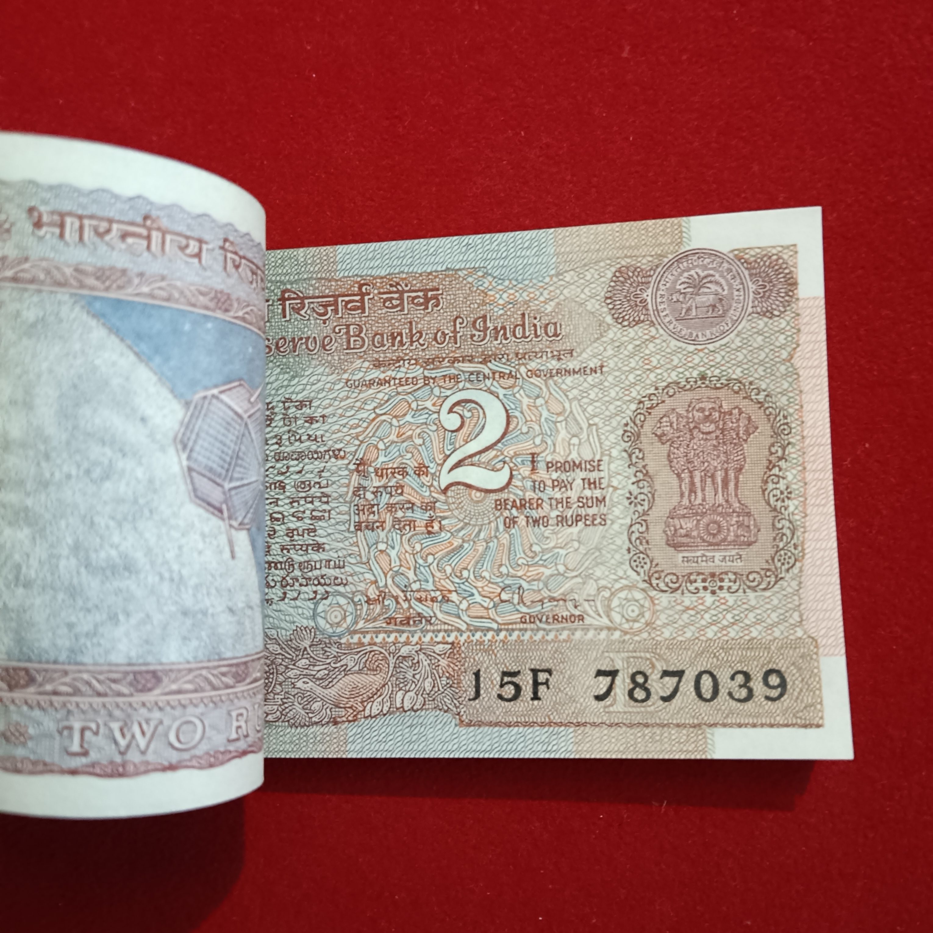 Two Rs Satalite Full Bundle Governor RN Malhotra UNC Condition 787001 - Image 3