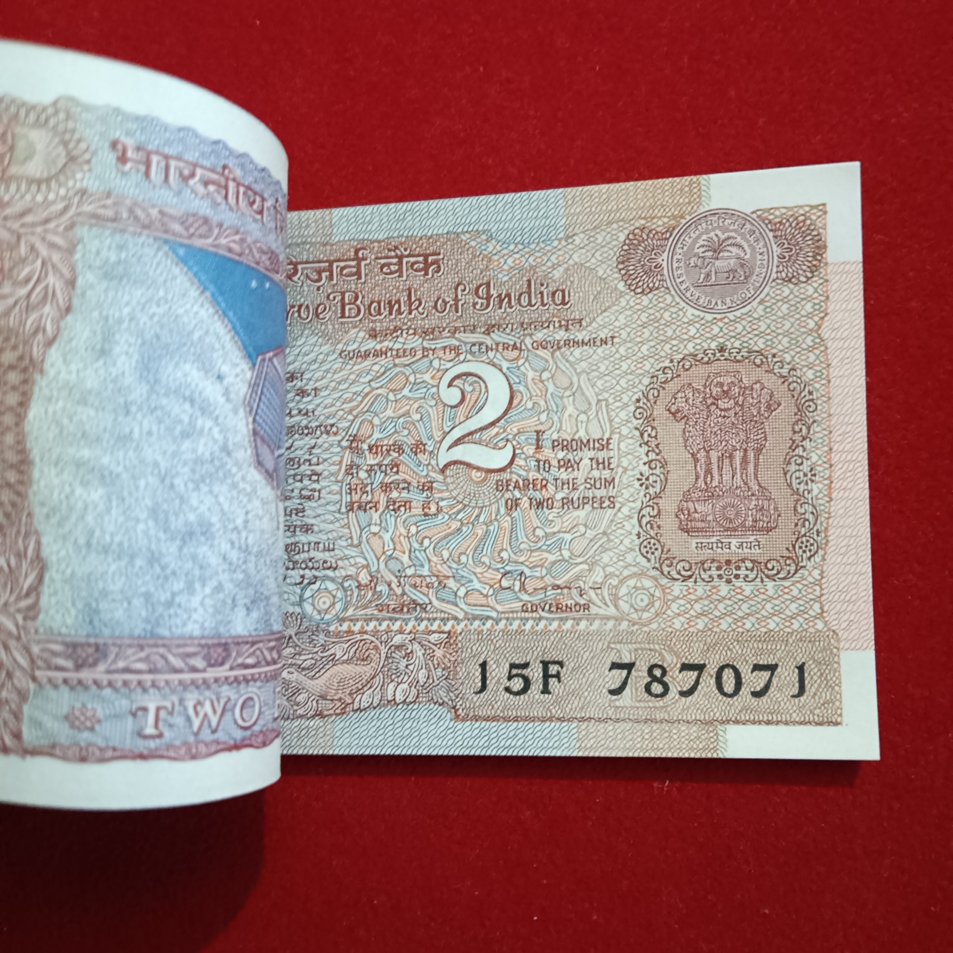 Two Rs Satalite Full Bundle Governor RN Malhotra UNC Condition 787001 - Image 4
