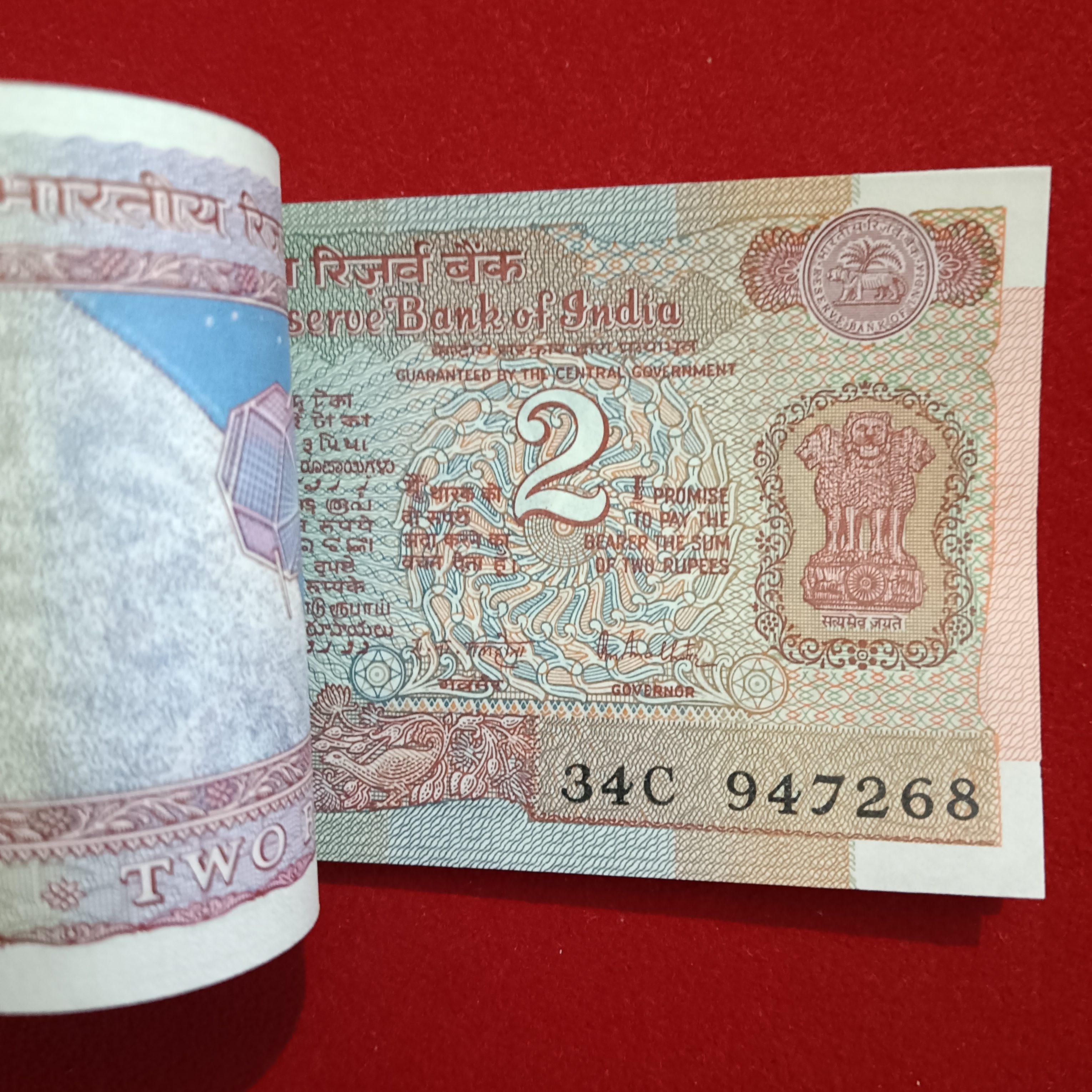 Two Rs Satalite Full Bundle Governor C Rangarajan UNC Condition Republic of India 947201