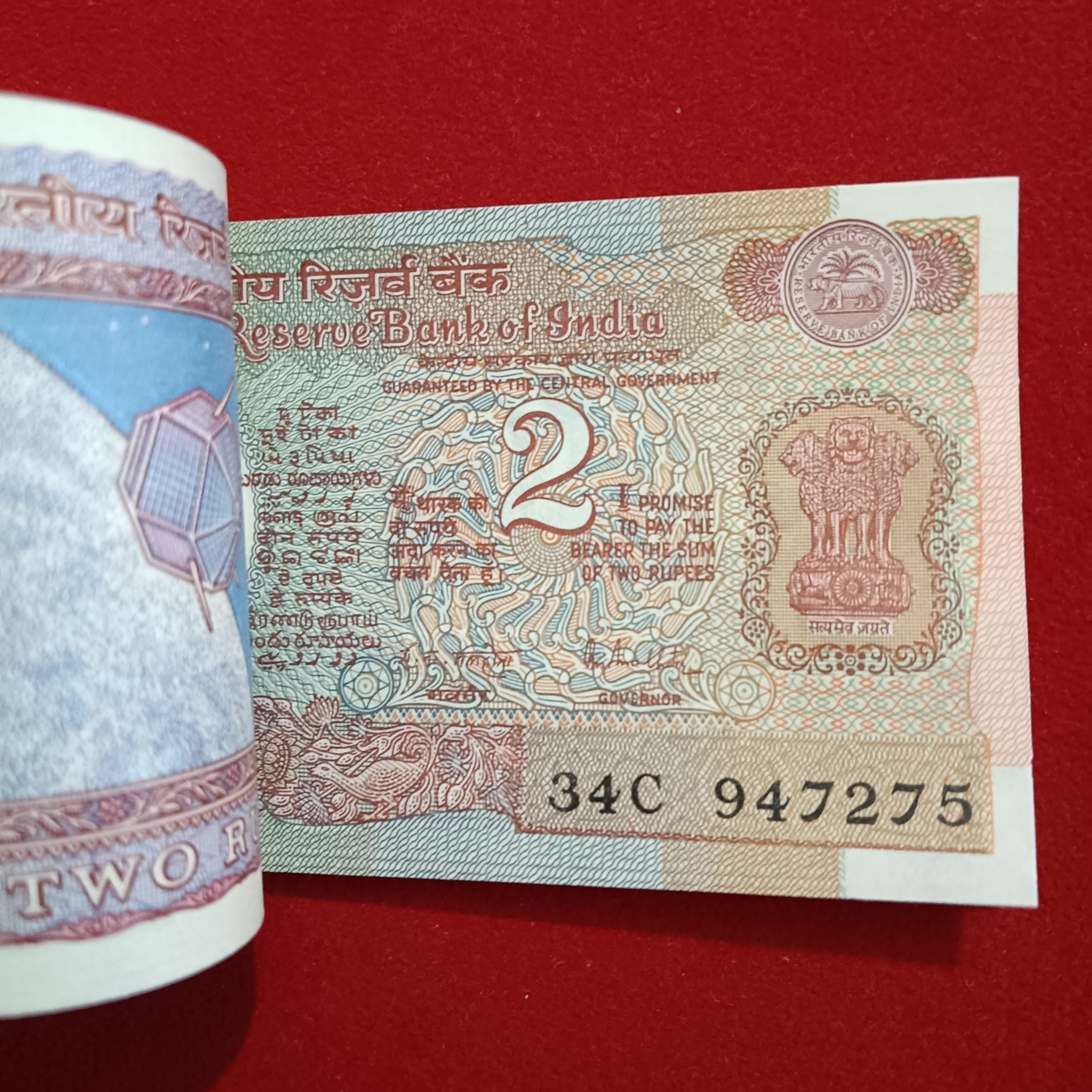 Two Rs Satalite Full Bundle Governor C Rangarajan UNC Condition Republic of India 947201