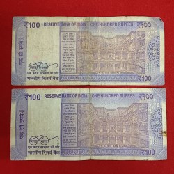 Alternative view of 100 Rs Rare Fancy Number Notes 000006 or 600000 Same Note Given Sku 30