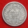 1/4 RUPEE SILVER COIN GEORGE V 1930 CALCUTTA MINT
