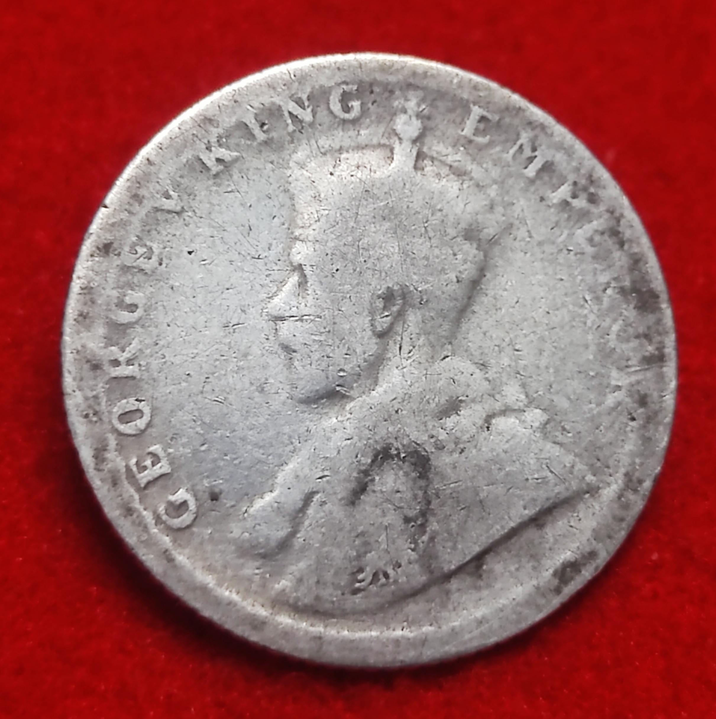 1/4 Rupee Silver Coin George V