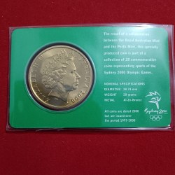 Alternative view of Rare Rare Rare 5 Dollars Elizabeth Australia SYDNEY 2000 Year Olympic Shooting Coin Royal Australian Mint