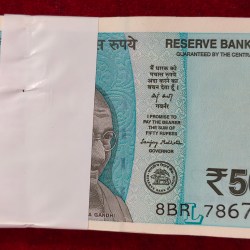 786701-786800 FANCY NUMBER RARE 50 RUPEES GOVERNOR SANJAY MALHOTRA (2025) SERIAL PACKET INCLUDING 786786