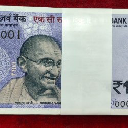 000001-000100 FANCY NUMBER RARE 100 RUPEES GOVERNOR SHAKTIKANT DAS (2024) F INSERT RARE SERIAL PACKET GEM UNC