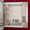 222201-222300 Rare GEM UNC Serial Packet 10 Rupees 2025 Governor Sanjay Malhotra with Fancy Number 222222 - Image 2